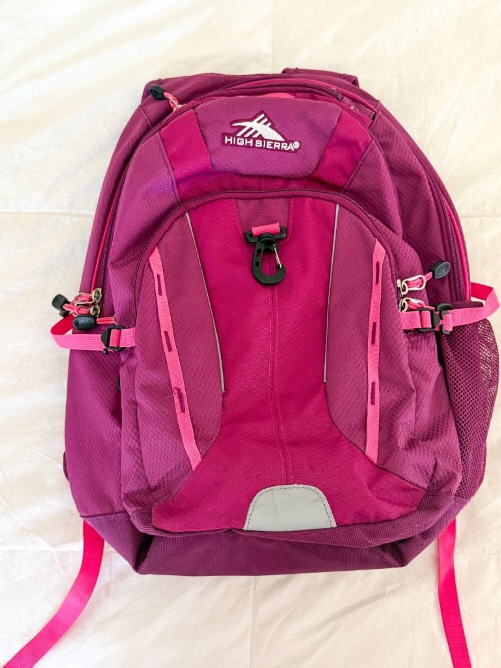 High Sierra Backpack Pink Magenta School Laptop Travel Bag